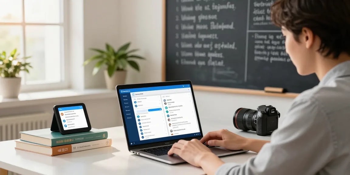 Setting up the Telegram Chinese interface on a laptop, showcasing user-friendly navigation and bilingual tools.